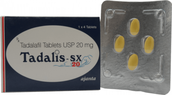 Tadalis SX 20 mg Tadalafil tablets